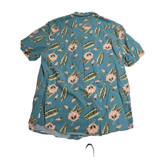 RVCA LUKE PELLETIER SPECIAL EDITION Mens Shirt Medium Hawaii Short Sleeve Floral - Picture 4 of 5